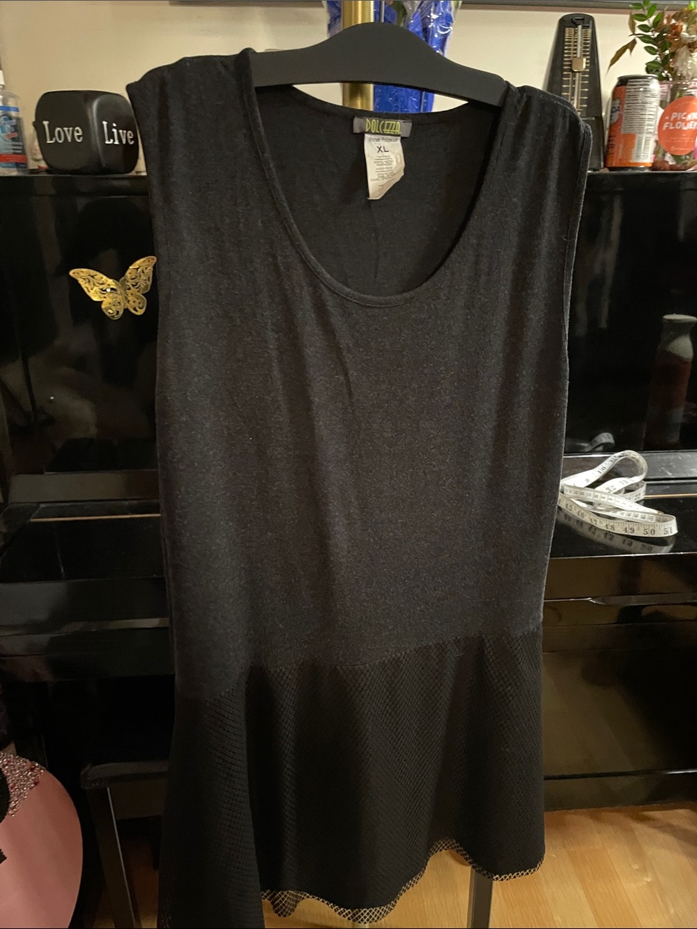 Dolcezza Black Knit Top - XL